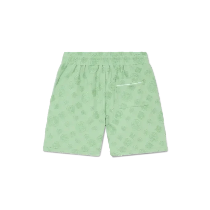 Pantaloncini in spugna con monogramma