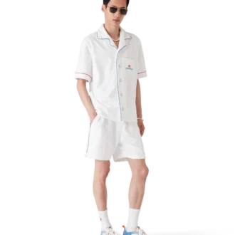 Pantaloncini in spugna jacquard Monogram