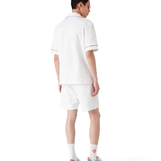 Pantaloncini in spugna jacquard Monogram