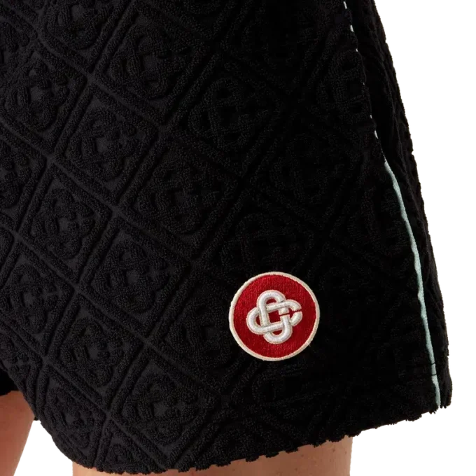 Pantaloncini in spugna jacquard Monogram