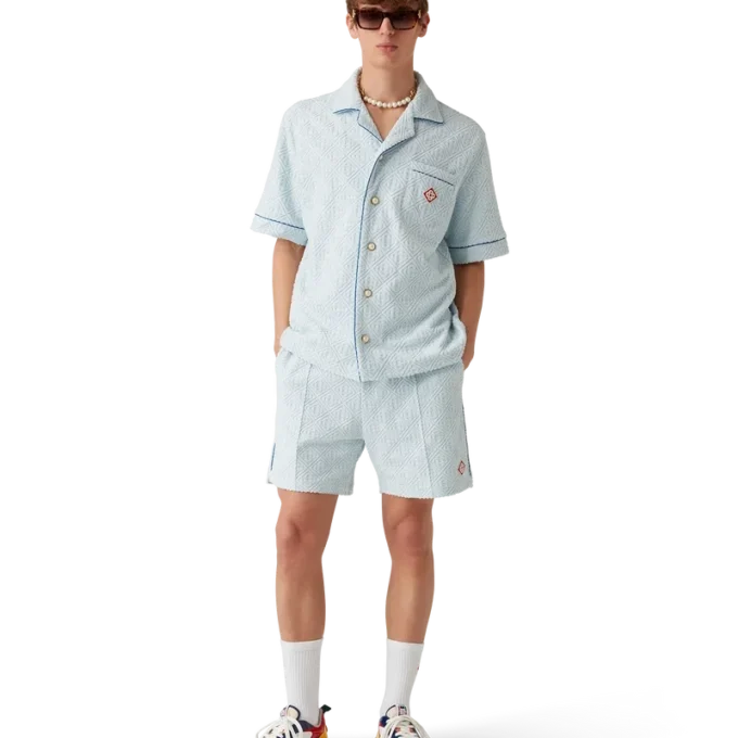 Pantaloncini in spugna Monogram