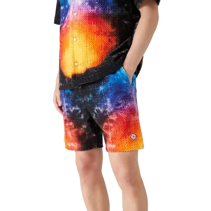 Pantaloncini in spugna sfumato