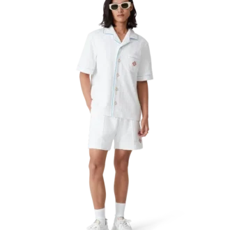 Pantaloncini in spugna Tennis Stripe