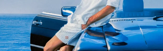 Sneaker da uomo Atlantis bianche e cromate