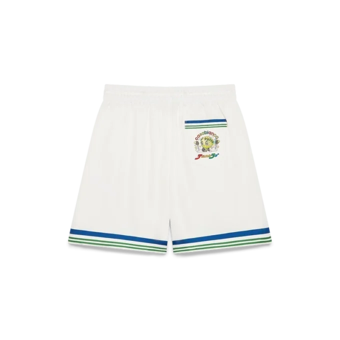 Pantaloncini in twill di seta Tennis Club Icon