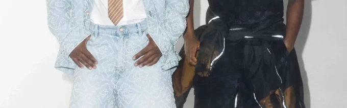 Giacca da lavoro grigia con monogramma