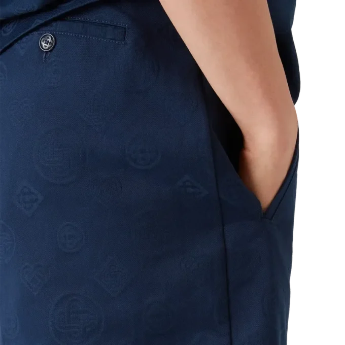 Pantaloncini Monogram blu navy