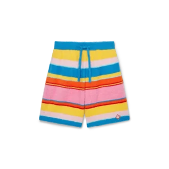 Pantaloncini oversize a righe morbidi