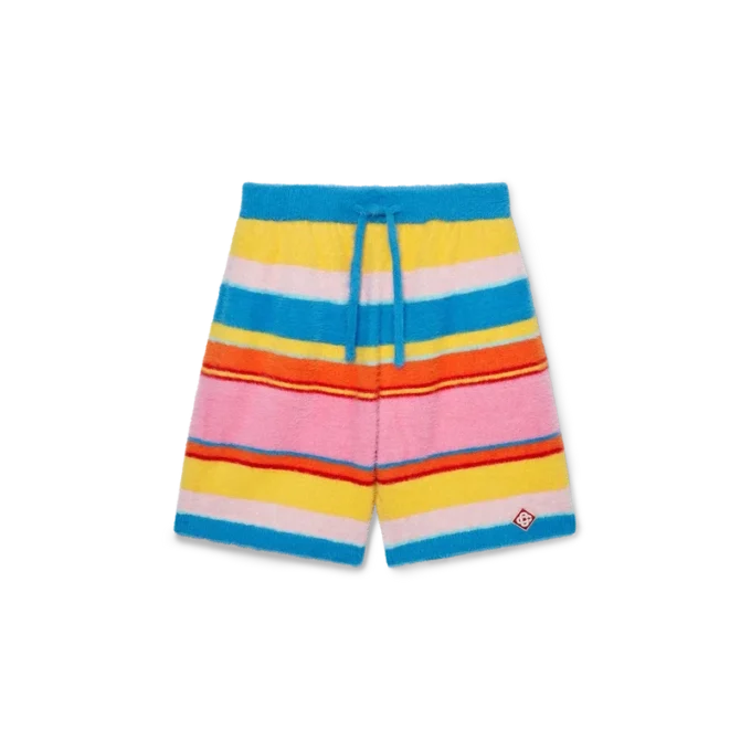 Pantaloncini oversize a righe morbidi