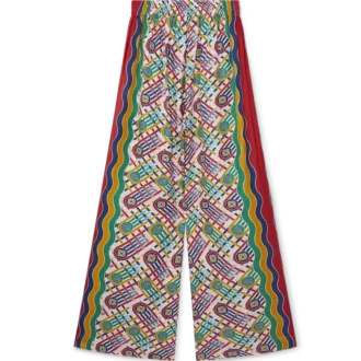 Pantaloni a gamba larga stampati