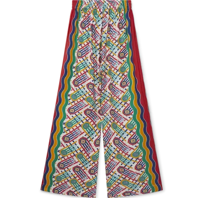 Pantaloni a gamba larga stampati Pantaloni a gamba larga stampati