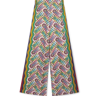 Pantaloni a gamba larga stampati