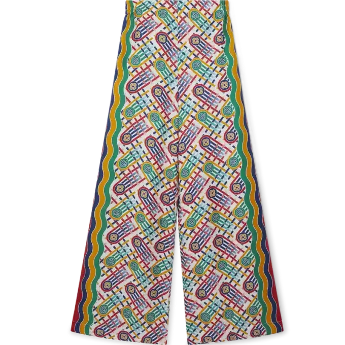 Pantaloni a gamba larga stampati Pantaloni a gamba larga stampati