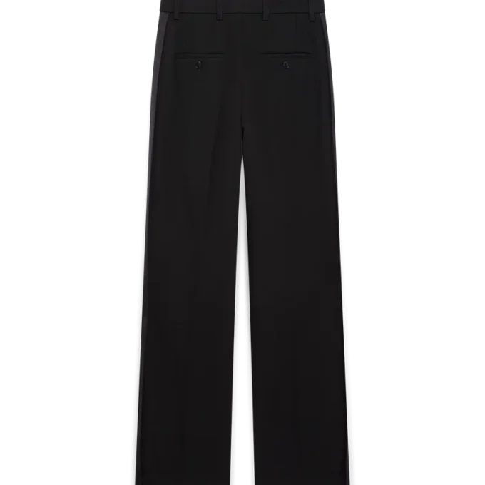 Pantaloni a pieghe in lana