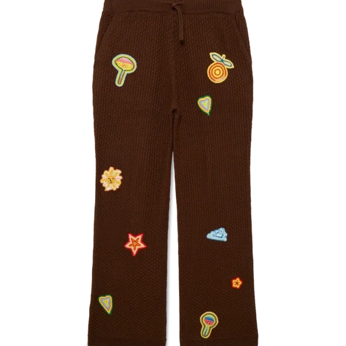 Pantaloni all’uncinetto con motivi