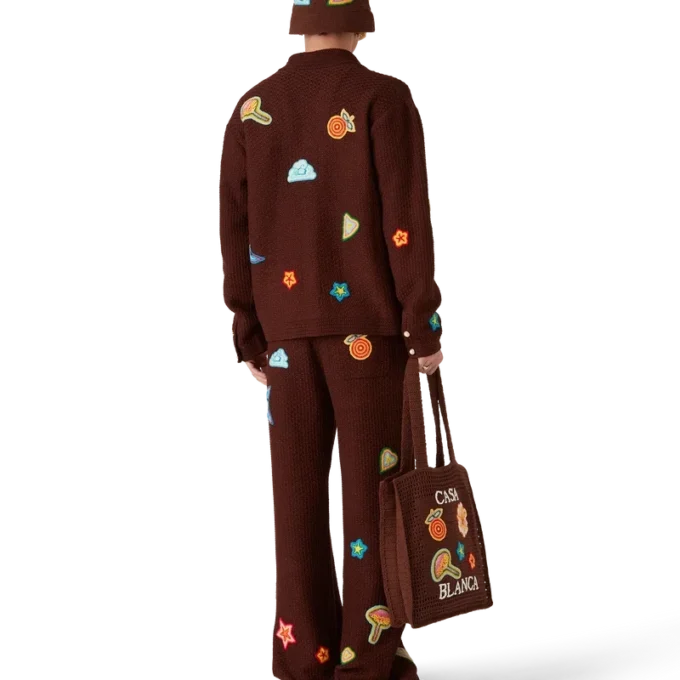 Pantaloni all’uncinetto con motivi