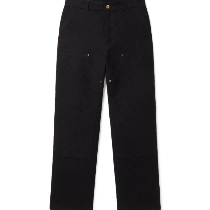 Pantaloni cargo in jacquard