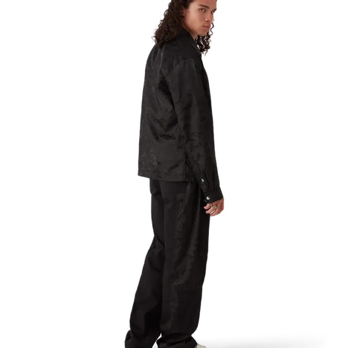 Pantaloni cargo in nylon con stampa mimetica Mountain