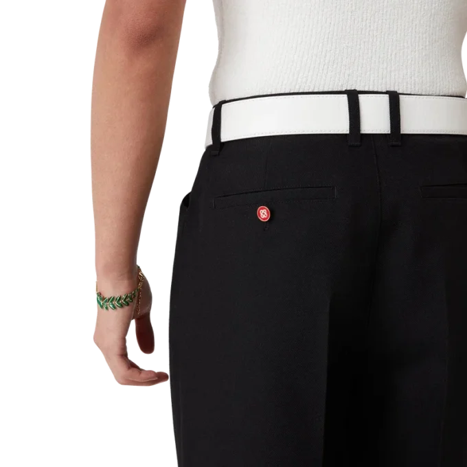 Pantaloni chino a pieghe