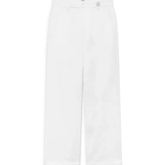 Pantaloni chino bianchi Monogram