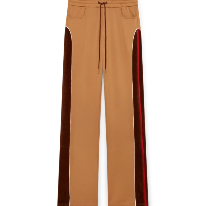 Pantaloni da tuta con inserti in ciniglia