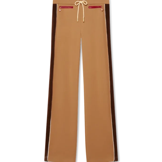 Pantaloni da tuta con inserti in ciniglia