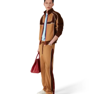 Pantaloni da tuta con inserti in ciniglia