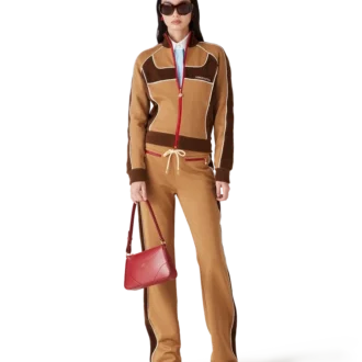 Pantaloni da tuta con inserti in ciniglia