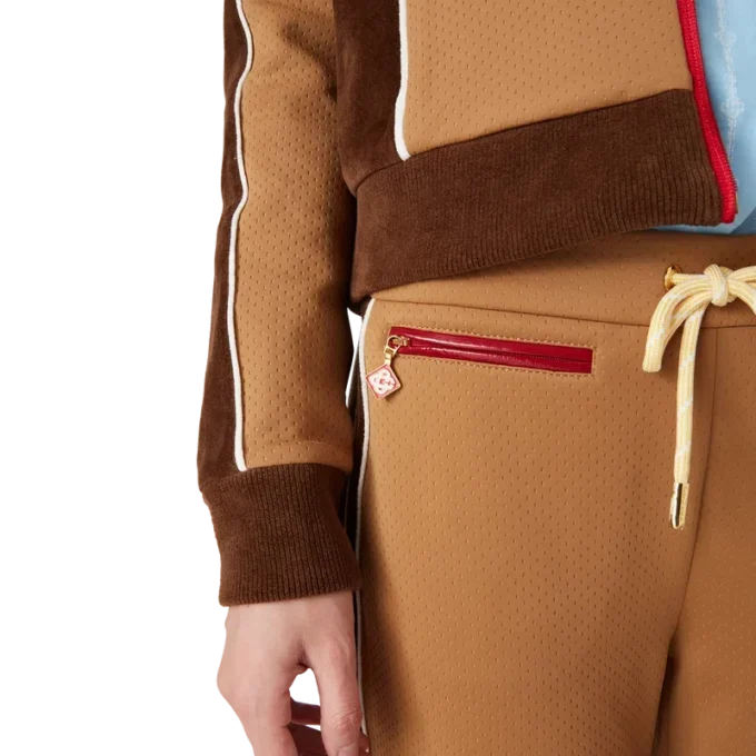 Pantaloni da tuta con inserti in ciniglia