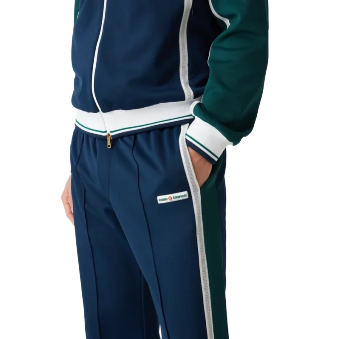 Pantaloni da tuta con nastro in rete