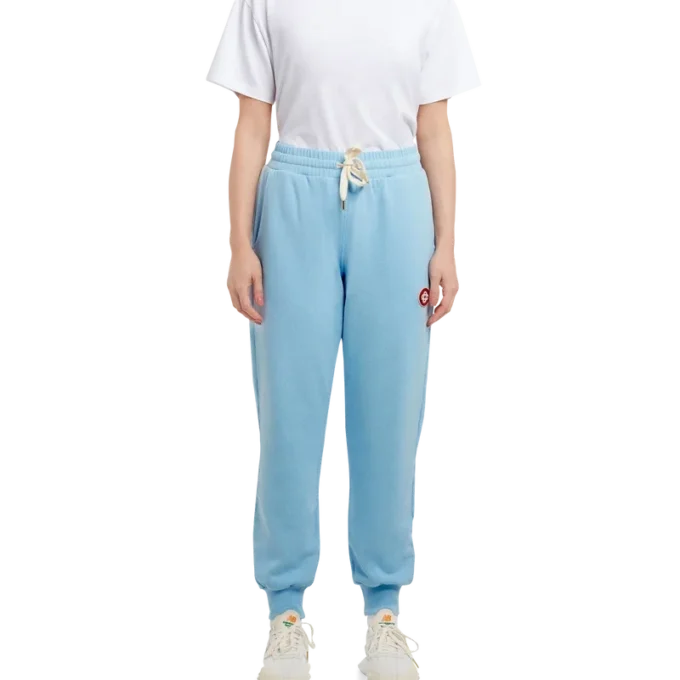 Pantaloni della tuta con toppa con logo blu