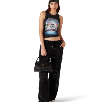Pantaloni della tuta La Pramonition con decorazioni in cristallo