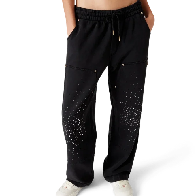 Pantaloni della tuta La Pramonition con decorazioni in cristallo