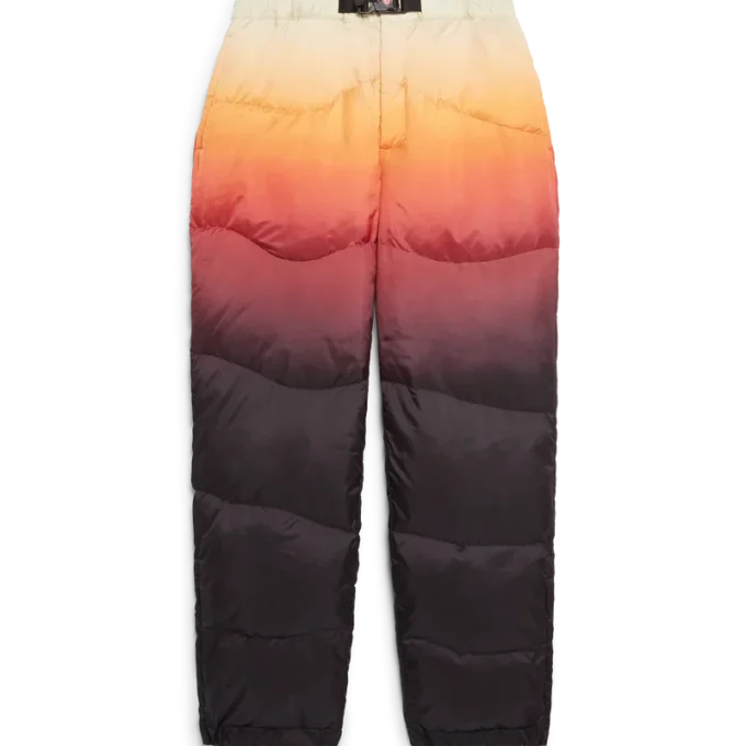 Pantaloni imbottiti in nylon sfumato