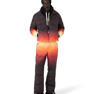 Pantaloni imbottiti in nylon sfumato