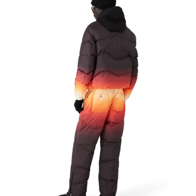 Pantaloni imbottiti in nylon sfumato