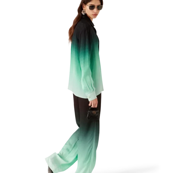 Pantaloni in jacquard Ping Pong sfumato