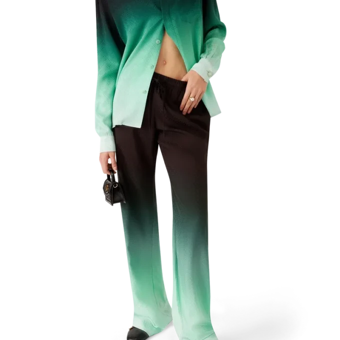 Pantaloni in jacquard Ping Pong sfumato