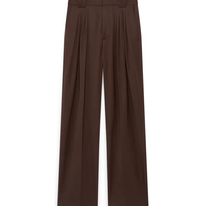 Pantaloni in lana a cinque pieghe