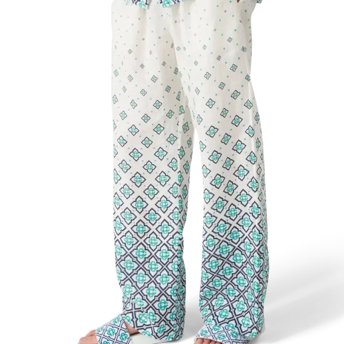 Pantaloni in lino con Monogram sfumato