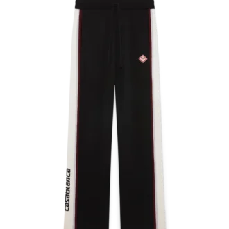 Pantaloni in maglia merino a righe