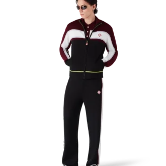 Pantaloni in maglia merino a righe