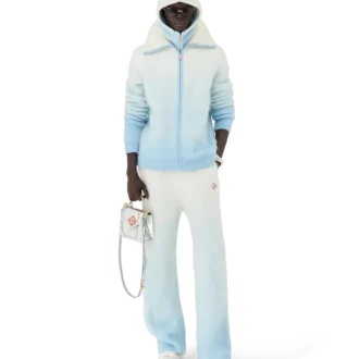 Pantaloni in mohair con sfumatura soffice