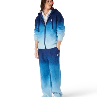 Pantaloni in mohair sfumato