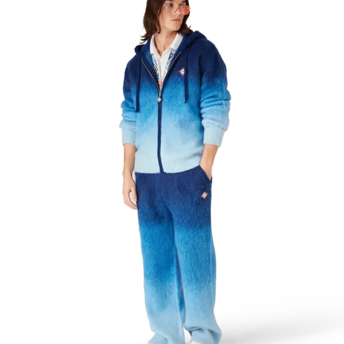 Pantaloni in mohair sfumato