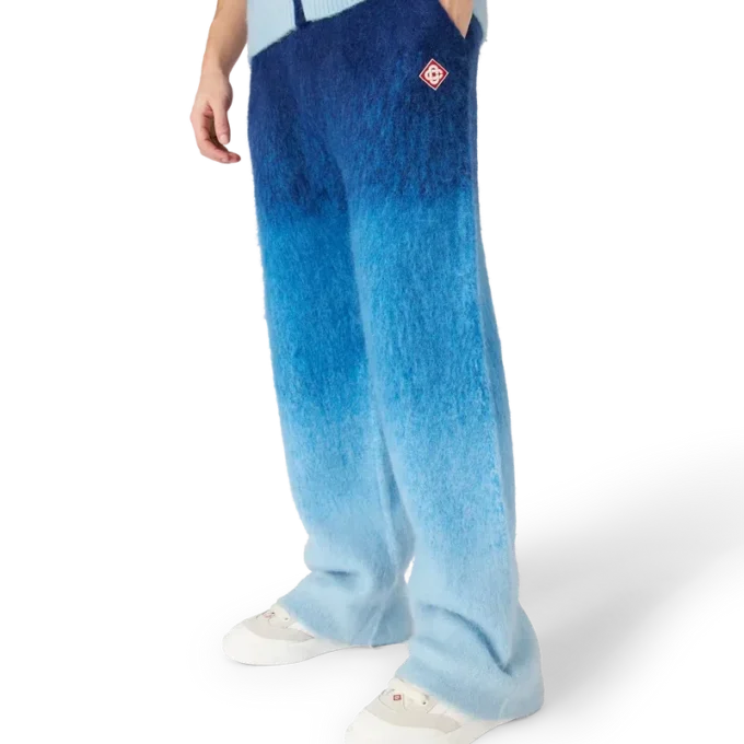 Pantaloni in mohair sfumato