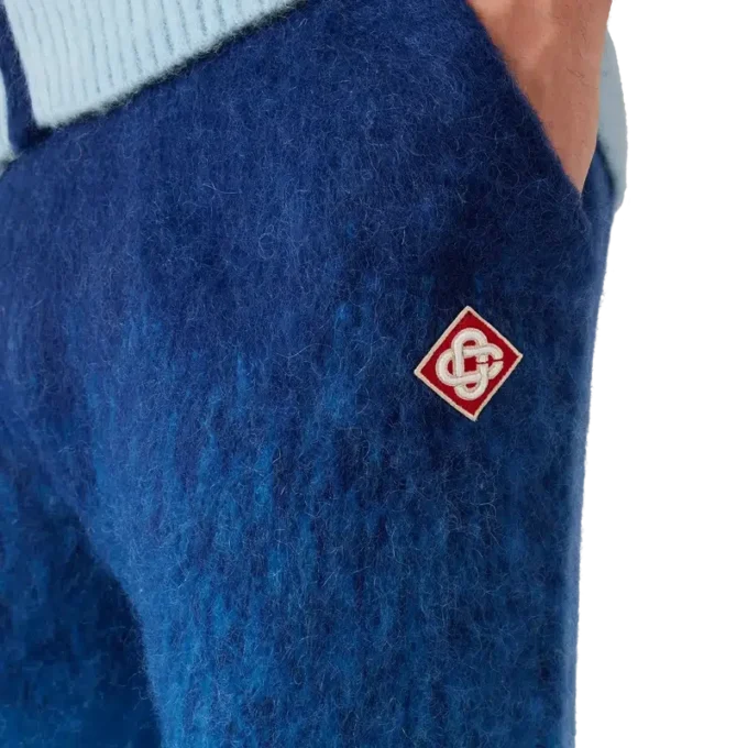 Pantaloni in mohair sfumato