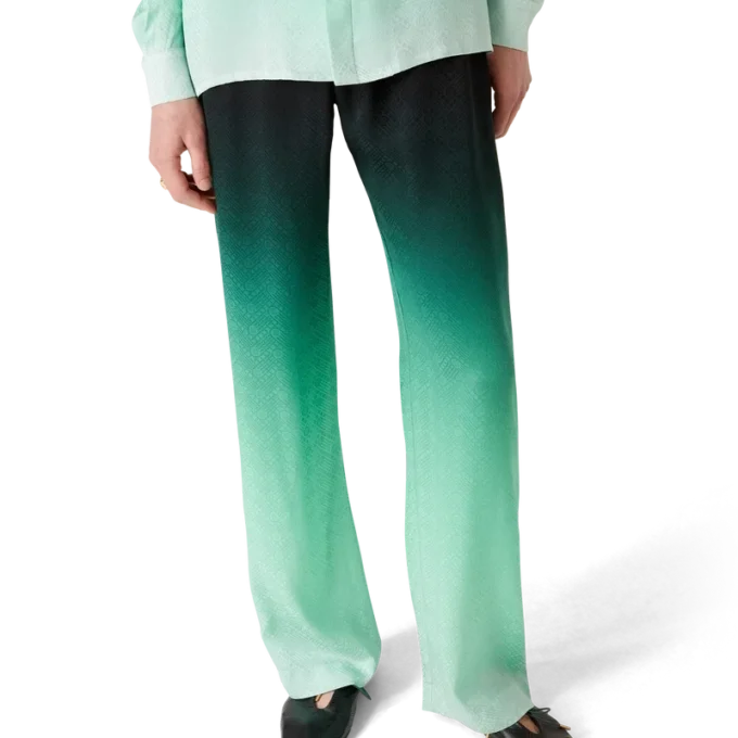 Pantaloni in seta jacquard Gradient Ping Pong Pantaloni in seta jacquard Gradient Ping Pong