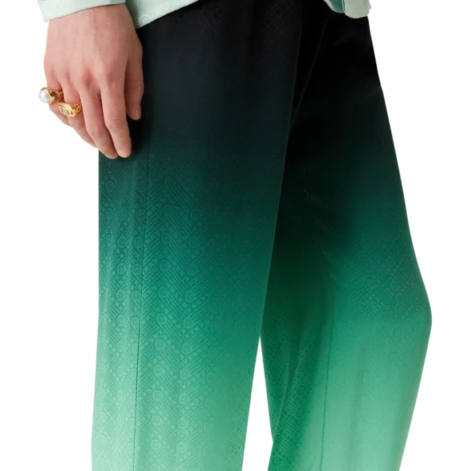 Pantaloni in seta jacquard Gradient Ping Pong Pantaloni in seta jacquard Gradient Ping Pong