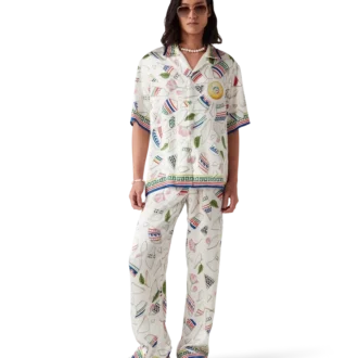 Pantaloni in seta Le Vase Brise